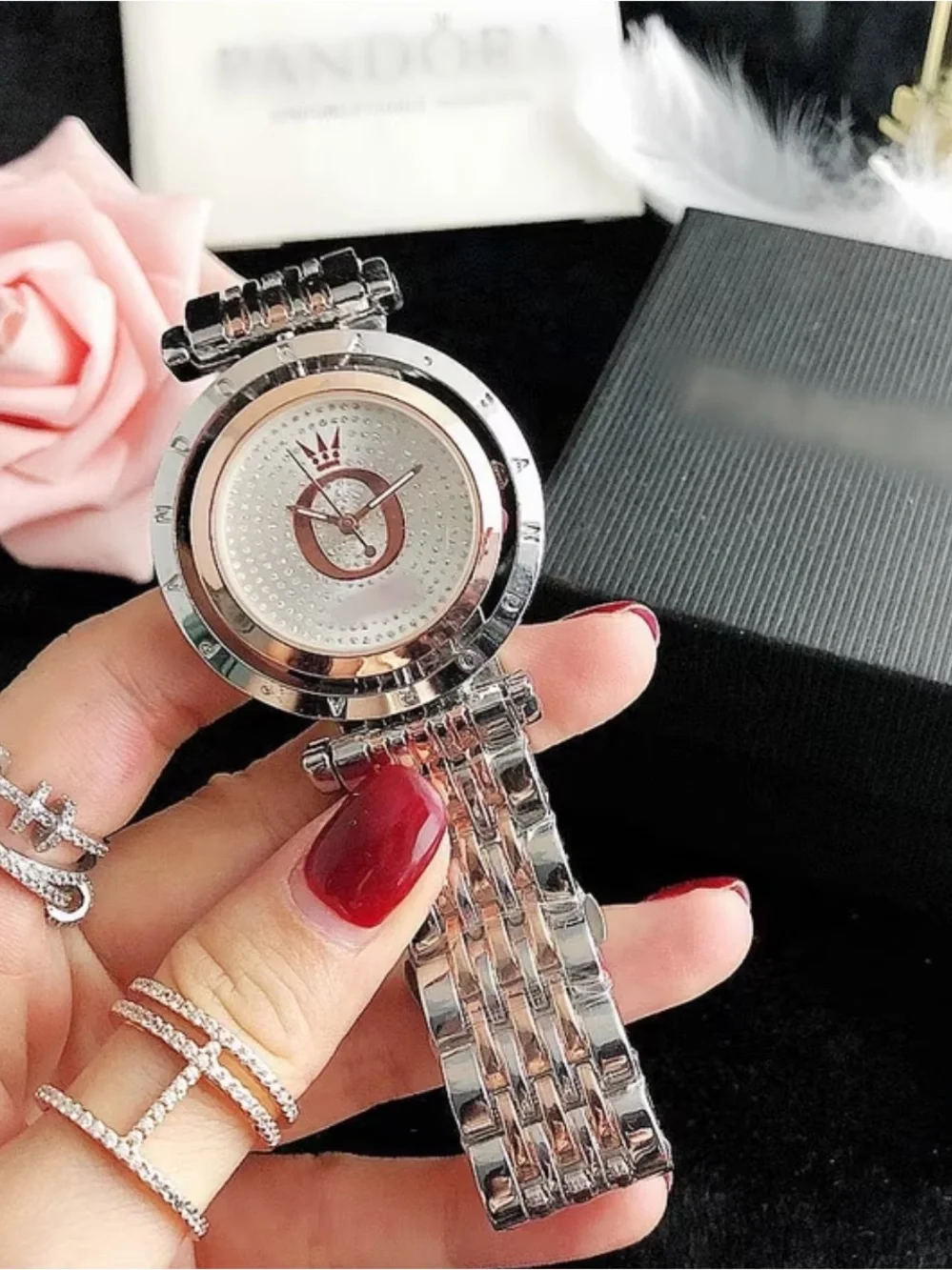 New Pandora Silver-Tone Women's Bracelet Watch - Silver